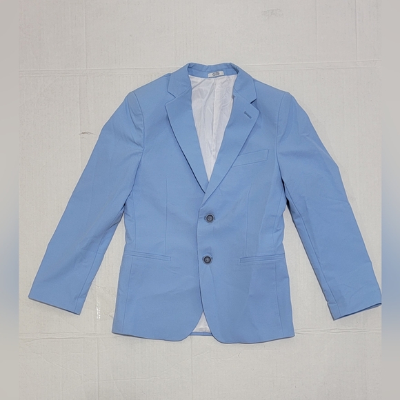 Calvin Klein Boys Blazer Suit Jacket, 2 Single Breasted Closure, Buttoned Cuffs - Picture 3 of 10